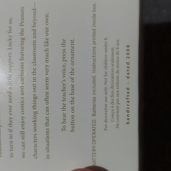 Hallmark Peanuts "School Days"  Ornament - Picture 3 of 6